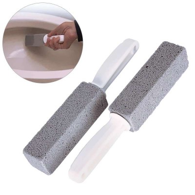 Natural Pumice Cleaning Stone with Handle Toilet Bowl Ring Remover Cleaner Brush Rust Grill Griddle Cleaner