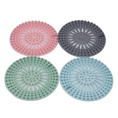 Hair Catcher Durable Silicone Hair Stopper Shower Drain Covers Easy  Install Clean for Bathroom Kitchen